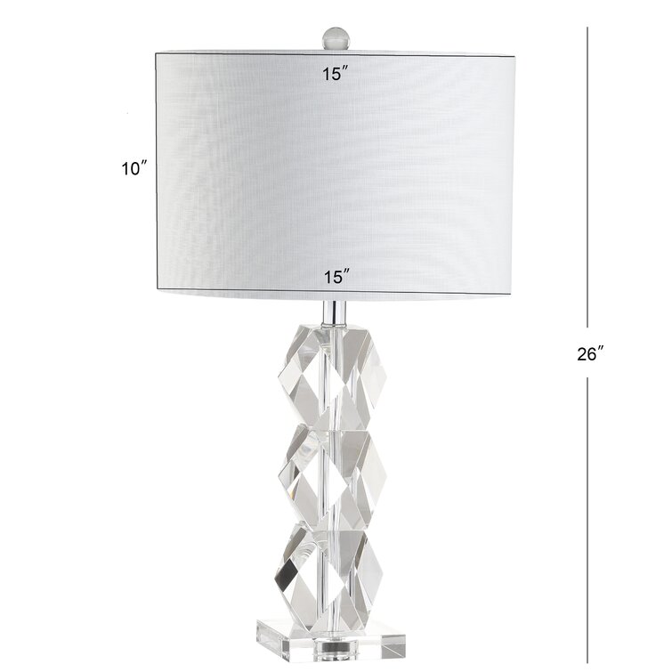 Lenny glass deals clear table lamp